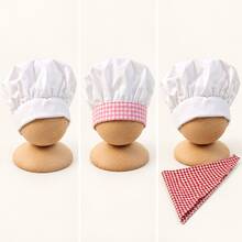 Newborn Photography Props, Baby Chef Hat For Boy Girl, Baby Photo Outfits Cook Props For Photo Stripe Chef Hats Baby Stuff Shower Party Gift - Multicolor - View 5