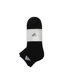 Adidas 中性輕量運動短襪，抗菌舒適運動襪 (3雙) JC9268 - 黑白灰 - 查看 2