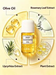 DHC Olive Deep Cleansing Oil 30ml Makeup Remover For Sensitive Dry Skin Extra Virgin Olive Oil Gentle Facial Cleanser Dissolves Long-Wear Makeup - 30ml - View 5