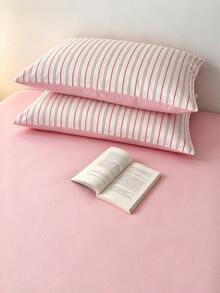 3pcs 100% Polyester Ins Style Nordic Minimalist Striped AB Design Duvet Set 2 Pillowcases + 1 Duvet Cover Set Combination (No Bed Sheet) All Season Bedroom Use - Multicolor - View 8