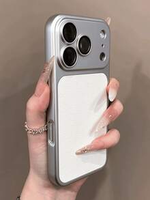 手機殼：全新奢華升級可立即變身 18 17 系列橘色復古手機殼，相容 iPhone 17Air 16 15 14 13 Pro Max 17Pro 17Promax 18 Pro Max，大窗相機防震軟邊硬殼 - 白色 - 查看 3