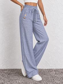 Women Pants - Blue Gray - View 6