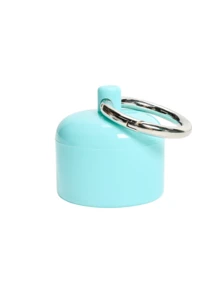 1pc Portable Jewelry Storage Box, Pill Box Keychain, Keychain, Portable Ring Holder Keychain, Women's Travel Ring Holder Keychain, Earrings, Rings, Small Round Metal Ring Box, Convenient For Outdoor Travel Jewelry Storage - Multicolor - View 12