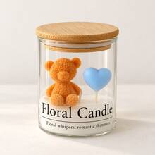 1pc Cute Bear Cup Scented Candle With Heart-Shaped Balloon Decoration – Perfect For Birthdays, Best Friends, Room Decor, And Holiday Gifts - Multicolor - View 10