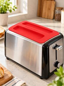2pcs/1pc Silicone Toaster Dust Cover, Reusable Kitchen Appliance Protective Cover, Suitable For Toaster And Countertop Oven, Dust-Proof Storage Cover, Soft Silicone Kitchen Storage Accessory, Home Countertop Appliance Protective Cover - Multicolor - View 14