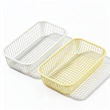 Cream Color Ins Style Multi-Size Iron Storage Basket, Miscellaneous Stationery Storage Box, Multi-Set Multi-Color Options, Multi-Function Desktop Office Supplies Student Supplies Storage Basket, Pen Holder - Multicolor - View 16
