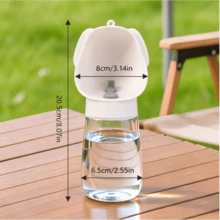 Pet Multi-Function Outdoor Portable Water Bottle, Essential For Dog Walking, Transparent Visible Leak-Proof Travel Water Cup For Outings - Large Capacity - View 4
