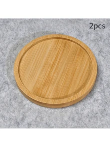8pcs Wooden Coaster Set Handmade Blank Pads Succulent Plant Tray Set - Wooden Heat-Resistant Non-Slip Coasters, Mosaic Tile Base, Suitable For Coffee Table, Teacup, Vase Base, Multi-Functional Decoration, Kitchen, Placemat - Multicolor - View 13