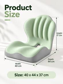 1pc Ergonomic Seat Cushion, Office Lumbar Support Pad, Long-Term Sitting Posture Correction, Lumbar Support, Student Office Chair Lumbar Cushion, Memory Foam Lumbar Support - Multicolor - View 7