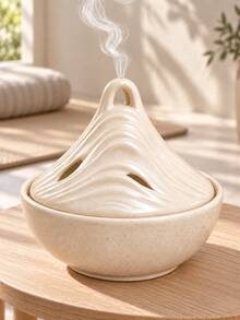 1pc Mountain Landscape Incense Burner, Deep Green Zen Decor, Nature-Inspired Aromatherapy Accent, Meditation Ornament, Sculptural Home Decor, Suitable For Living Room, Bedroom, Desk - Multicolor - View 4