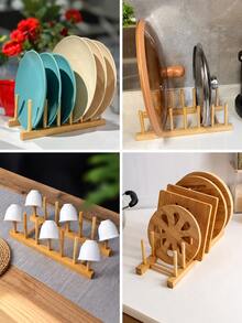 2-Slot/4-Slot Dish Drying Rack – A Versatile Organizer For Plates, Cups, Bowls, Lids, And Cutting Boards; Combines Drying And Storage Functions-An Excellent Tool For Kitchen Cabinet Organization. - View 11