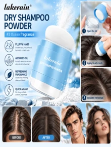 Bedak Penambah Volume Rambut Kering Tanpa Bilas dengan Kepala Spons Penyerap Minyak – Bedak Penambah Volume Rambut Alami, Tahan Air dan Keringat. Pengontrol Minyak Instan, Penambah Volume Akar Rambut, Wadah + Kepala Spons Penambah Volume, Tekan dan Aplikasikan dengan Tepat, Ringkas, Praktis, Portabel, Cocok untuk Perjalanan, Mengatasi Rambut Berminyak, Penambah Volume Akar Rambut, Perbaikan Cepat Sebelum Pesta Liburan. Bedak Pewarna yang Praktis. - 3-in-1 - View 1