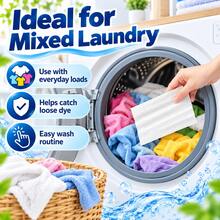 Color Absorbing Sheets, Anti-Dyeing Color Catcher, Allows Mixed Washing, Household Anti-Bleeding Laundry Sheets, Washing Machine Dedicated Color Absorbing Sheets, Suitable For Various Clothes, Bed Sheets, Duvet Covers, Socks, Keeps Original Color Of Garments - A - View 6