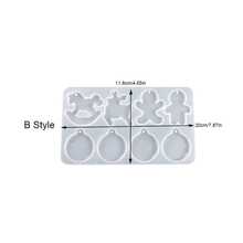 1pc/2pcs 8-Cavity Christmas Shaped Silicone Mold, Rocking Horse, Five-Pointed Star, Glove, Christmas Tree, Snowman, Bell, Reindeer Pattern Pendant Mold, Handmade Aromatherapy Wax, Resin, Plaster Mold, Suitable For Christmas Holiday Decoration Pendant, Gift Casting Mold - B Style-8-hole Christmas Ornament Mold - View 10
