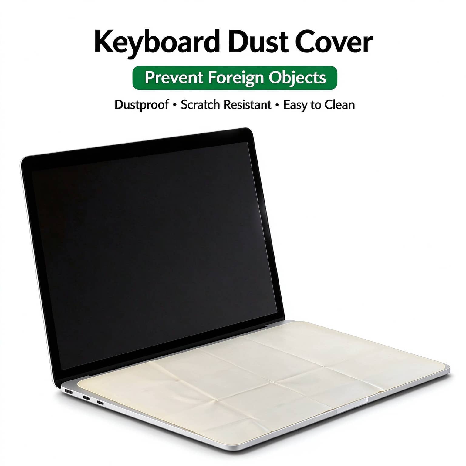 qialeduo High-Density Microfiber Keyboard Dust Cover, Washable And Scratch-Resistant Lining, Suitable For Various Laptops, Desktops And Screens - View 1