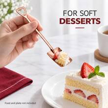 5pcs Stainless Steel Small Spoons, Pointed And Square Head, Creative Triangle Hollow Handle, Suitable For Digging Watermelon, Ice Cream, Mousse Cake, Pudding, Yogurt, Home Afternoon Tea, Friends Gathering, Outdoor Picnic Atmosphere Tableware - View 7