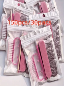 1-150pcs Nail Trimming Tools (5pcs/Pack), Multi-Functional Manicure Set, Portable Travel, Daily Use, Manicure Care/Suitable For Back To School, Christmas, Halloween Gifts - White - View 12