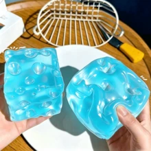 1pc Large Transparent Square Cheese Squishy, 2026 Slow Rebound Stress Relief Toy, Creative Decompression Gadget, Suitable As Collectible Gift, Holiday Gift, Birthday Gift For Friends - Multicolor - View 6