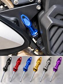 Motorcycle Oil Dipstick, CNC Aluminum Alloy Engine Oil Level Gauge, Universal Oil Level Dipstick Plug, Precision Oil Measurement Tool, Anodized Modification Accessory, Clear Scale Markings, Anti-Slip Handle, Suitable For Scooter, Motorcycle, ATV Engine Maintenance Accessories - A - View 2