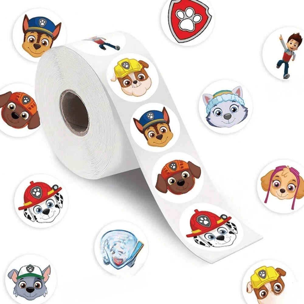 FUNISM 500pcs/Roll Anime Cute Sticker Labels, Kawaii Stickers, DIY Gift Sealing Labels, Decorative Supplies, Party Gifts - Multicolor - View 1