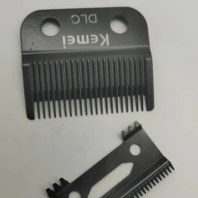 Kemei 2373 Electric Hair Clipper Original Replacement Blades, Clipper Blade Accessories, Haircut Blade, DLC Blade, Electric Trimmer, Powder Metallurgy Blades - Black - View 7