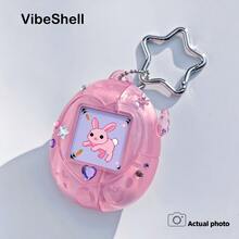 Casing Pelindung Earphone Pods, Kelinci Merah Muda Berbentuk Kisi 3D yang Dapat Berubah Bentuk, Desain Kelinci Bergerak, Kemasan Kotak Hadiah, Dapat Digantung di Ransel, Casing Earphone - View 4