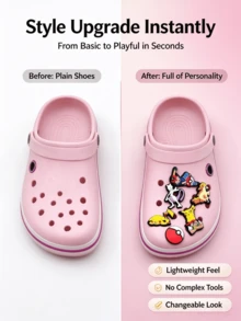 Funko 18pcs Pokemon Shoe Charms, Cute Anime Monster PVC Clogs Buckles, Pikachu Cartoon Shoe Decorations, DIY Clogs Accessories Kids Gift - Random Style - View 5