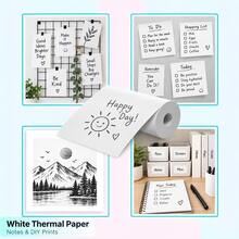 57x25mm Thermal Paper Rolls For Mini Thermal Printers, 5 10 Or 15 Roll Packs, Inkless Printing Paper For Photos, Pictures, Memos, Notes, Journaling, Planners, Scrapbooks, Study, Office And DIY Crafts - View 6