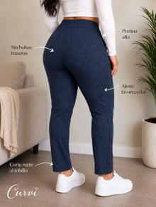 Plus Size Jeans - Maroon Jasper - View 6