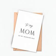 Wedding Day Card For Parents, Thank You Card For Parents, Parents' Commemorative Gift, With Envelope,Vow Books - Multiple Styles - View 9