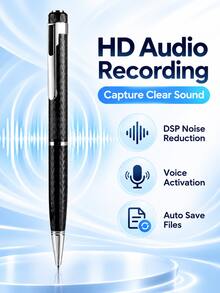 Smart Pen Voice Recorder, Portable Digital Audio Recorder, USB Charging MP3 Player With Noise Reduction, Voice Control, One-Key & Segmented Recording, Mini Recording Device For Students Teachers Journalists, Gift For Men Women(Without TF Card) - View 3