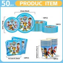 Bộ đồ dùng bàn tiệc chủ đề Paw Patrol hoạt hình chính thức được cấp phép, bộ trang trí, tiệc sơ sinh, tiệc sinh nhật, đạo cụ trang trí studio chụp ảnh, đồ dùng bàn tiệc Halloween, đồ dùng bàn tiệc Giáng sinh, đồ dùng bàn tiệc Năm mới, đồ dùng bàn tiệc ngày lễ, đồ dùng bàn tiệc dùng một lần - Xem 5