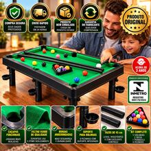 Mesa de Sinuca Bilhar Infantil Snooker Portátil com 2 Tacos - Visão 8