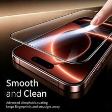 CASECOPS 2Packs Full Coverage High Definition Tempered Glass Screen Protector, Compatible With IPhone 18 Pro/18 Pro Max/17/17 Pro/17 Pro Max/16/16 Pro/16 Pro Max/15/14/13/12/11/Xs MaxSeries And Other Models, 9H+ Hardness Tempered Glass, Ultra-Clear, Anti-Fingerprint, Anti-Scratch, With Screen-Printed Border, Compatible Phone Case, Sleek Phone Accessory, Halloween Gifts - 2Pcs - View 5