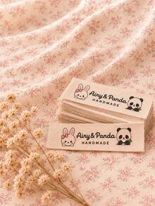 Handmade Customized Fabric Clothing Labels, Personalized Sew-On Sewing Labels, Custom Text Fabric Gift Labels, DIY Handmade Clothing, Bedding Or Knitwear Craft Accessories - Multicolor - View 7