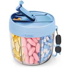 Portable Divided Pill Storage Box - Can Store 7 Types Of Vitamins And Medications, 7-Compartment Weekly Pill Box, Anti-Confusion Design, Large Opening, Visible Observation Window, Comes With Convenient Hanging Rope, Suitable For Travel Use; Fits Travel, Elderly And Busy People, 7-Compartment Pill Box, Halloween - Short Style - View 8