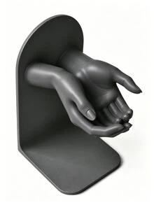 1PC Sculptural Hand-Shaped Vanity Storage Box, Matte Plastic Desktop Small Item Organizer, Decorative Jewelry Display Stand, Can Hold Earrings, Necklaces, Lipsticks, Vanity Desktop Decor Storage Rack - Multicolor - View 11