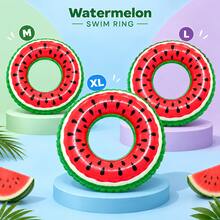 1/2/3pcs Inflatable Swim Rings, PVC Inflatable Swim Rings, Unisex Adult Underarm Floats, Including Green, Pink, Chocolate Donut Shape, Watermelon Shape, Suitable For Summer Water Sports, Pool Parties, Beach Parties, Swimming Pools, Beaches, Summer Vacation Leisure Swim Rings - Multiple Styles - View 10