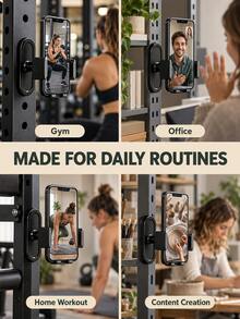 Universal Magnetic Phone Holder With Rotating Ball Joint, Multi-Angle Adjustable, Suitable For Car, Desk, Home, Office And Travel, Fitness Accessory Magnetic Phone Grip, Fitness Equipment - Multicolor - View 4