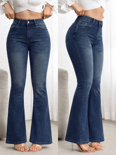 Pantalones vaqueros ajustados de corte alto, ropa y accesorios vaqueros para mujer, tela elástica negra, pantalones vaqueros casuales.