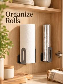 2/4pcs No-Drill Wall-Mounted Storage Rack, Multi-Function Hanging Storage Shelf, Floating Shelf With Adhesive Tape, Suitable For Bathroom, Kitchen And Bedroom Clutter Storage - Black - View 6