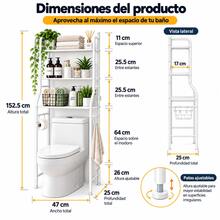 Over-The-Toilet Storage - White - View 8