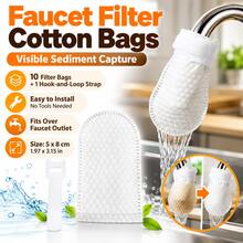 High-Density Non-Woven Faucet Filter Cartridge, Universal Tap Water Filter For Kitchen And Bathroom, Easy-Install Filter For Rust, Sand And Impurities, Home Water Purification Filter Accessory - A - View 2