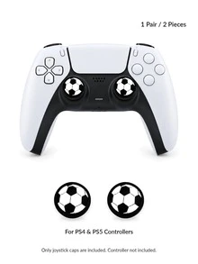 Jemdura Analog Joystick Caps For P4/P5, Xb-Ox And Switch Pro Controllers (2pcs) - Featuring Football, Skull And Spider Web Patterns, These Silicone Caps Are The Perfect Choice For Customizing Controllers And An Ideal Halloween Gift. - View 6