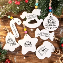 1pc/2pcs 8-Cavity Christmas Shaped Silicone Mold, Rocking Horse, Five-Pointed Star, Glove, Christmas Tree, Snowman, Bell, Reindeer Pattern Pendant Mold, Handmade Aromatherapy Wax, Resin, Plaster Mold, Suitable For Christmas Holiday Decoration Pendant, Gift Casting Mold - B Style-8-hole Christmas Ornament Mold - View 1