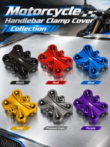 Motorcycle Handlebar Clamp, CNC Aluminum Alloy Handlebar Riser Clamp Cover, Top Triple Clamp Handlebar Mount Cover, Handlebar Pressure Block Replacement Parts, ADV Adventure Bike, Street Bike, Off-Road Riding Customized Motorcycle Handlebar Parts - A - View 10