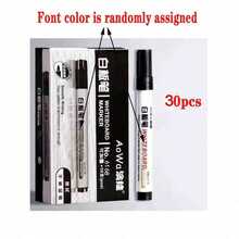 10/20pcs Erasable Whiteboard Markers, High Capacity, Teacher Use, Blackboard Drawing, Black, Easy To Erase, Back To School - Multicolor - View 18