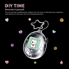 Pods Earphone Protective Case, 3D Grating Transformation, Pink Rabbit, Moving Rabbit, Gift Box Packaging, Can Be Hung On Backpack, Earphone Case - View 5