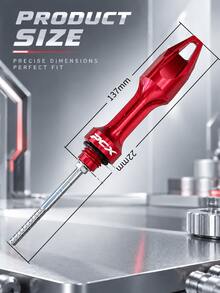Motorcycle Oil Dipstick, CNC Aluminum Alloy Engine Oil Level Gauge, Universal Oil Level Dipstick Plug, Precision Oil Measurement Tool, Anodized Modification Accessory, Clear Scale Markings, Anti-Slip Handle, Suitable For Scooter, Motorcycle, ATV Engine Maintenance Accessories - A - View 11