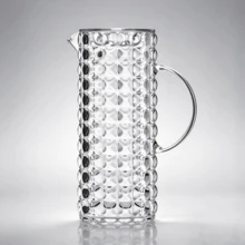 Transparent Jug With Lid, 1.75 L Capacity, Serving Container For Cold Drinks On Table. - Clear - View 1